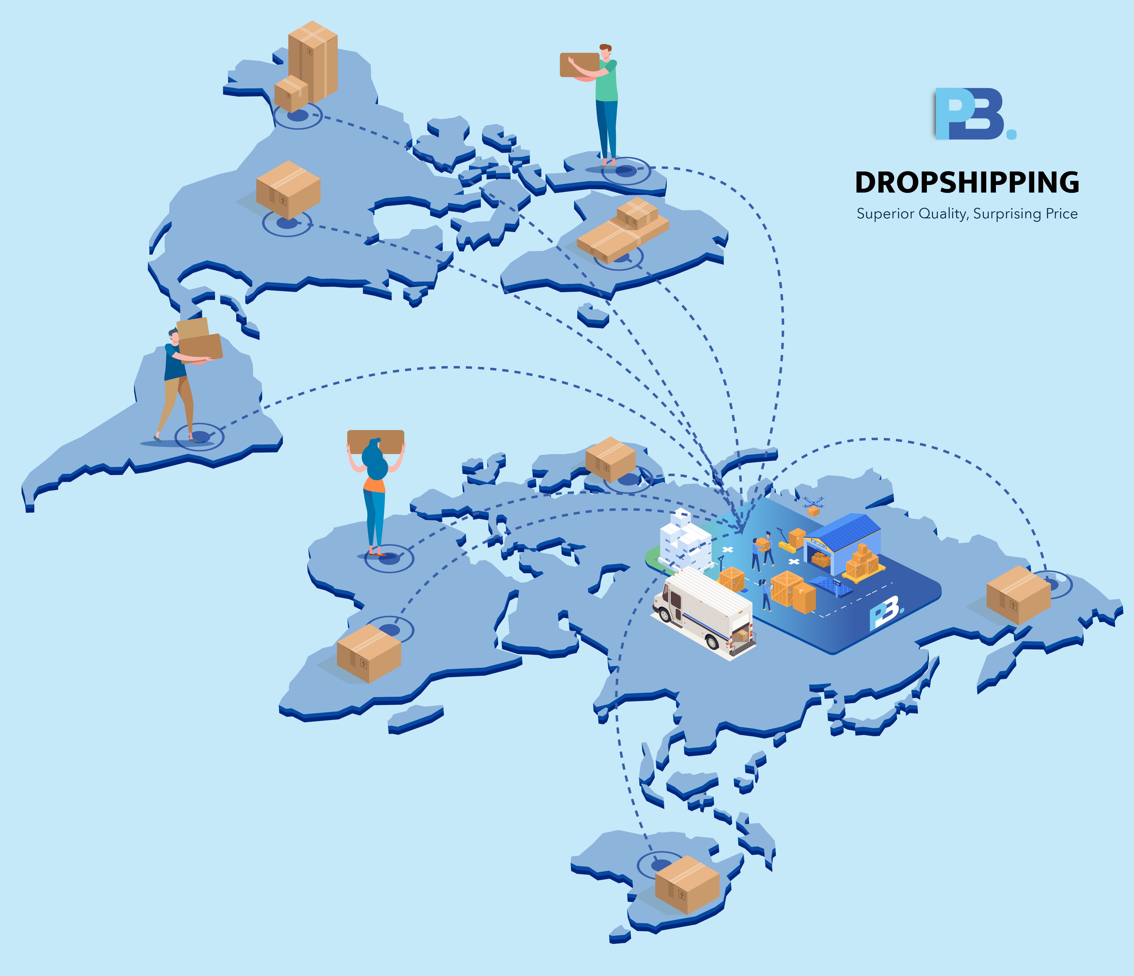 International freight forwarding and global supply chain management